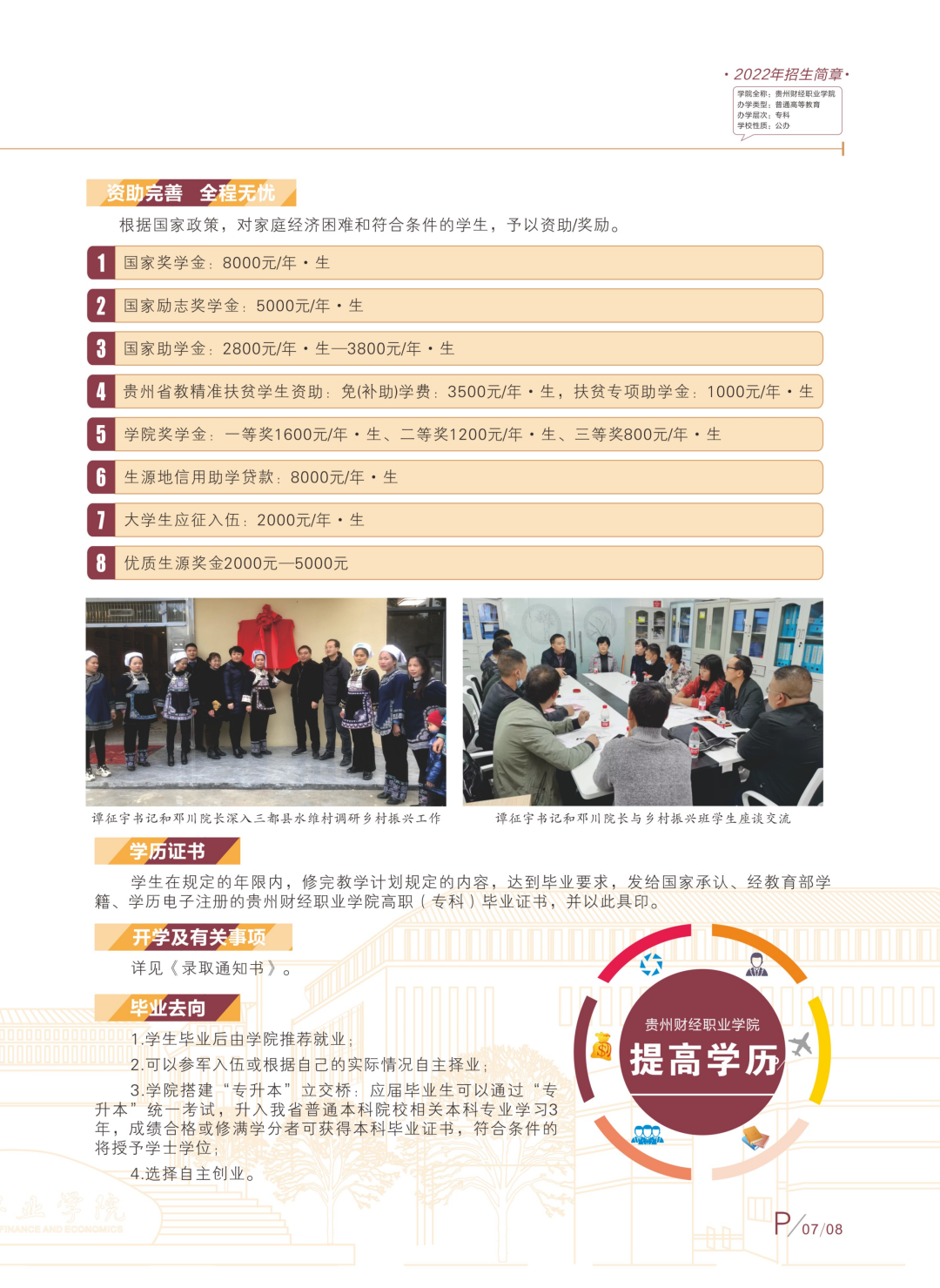贵州财经职业学院2022年招生简章